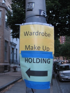 Make up was going down on St. Paul street in one of many buildings labeled \